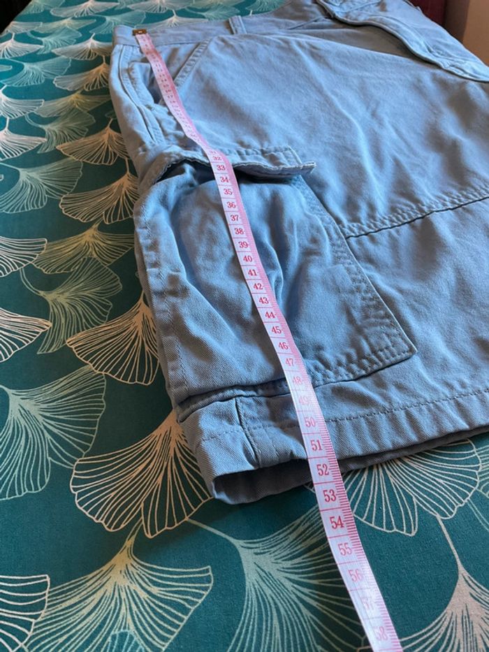 Short cargo bleu clair pour homme Wrangler taille W32 FR42 436 - photo numéro 7