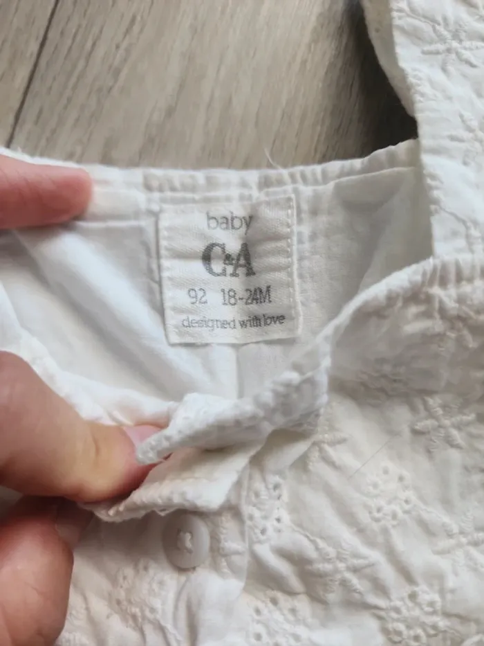 Combishort été chapeau broderie anglaise 92cm - photo numéro 9