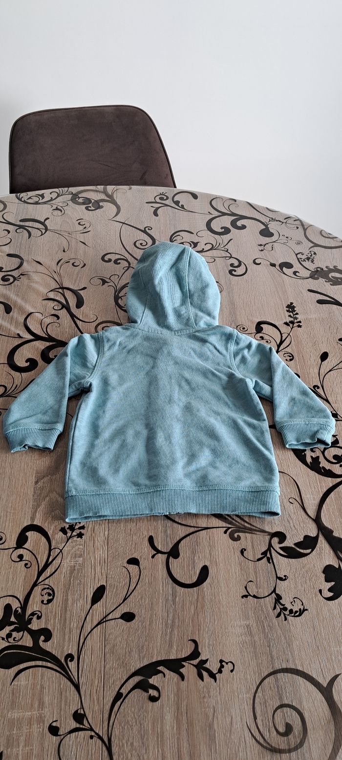 Veste zippée à capuche Taille 9 mois - photo numéro 2