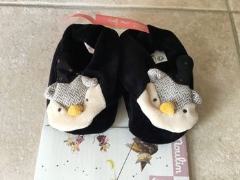 Chaussons hibou 1er âge (jusqu’à 6 mois)