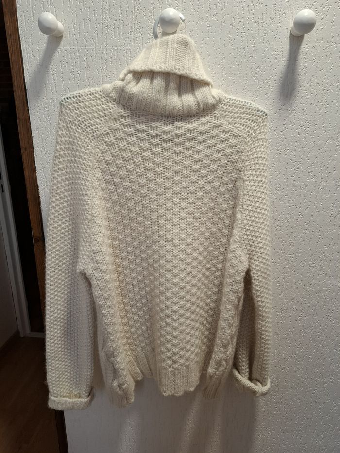 Magnifique pull femme Envie de Fraise S alpaga/laine/acrylique très chaud et en excellent état - photo numéro 4