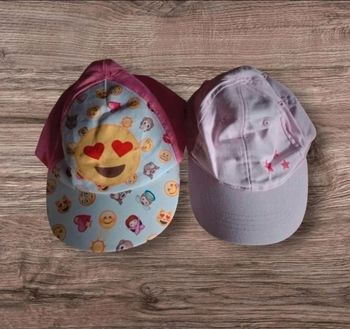 Lots de 2 casquettes enfants fille