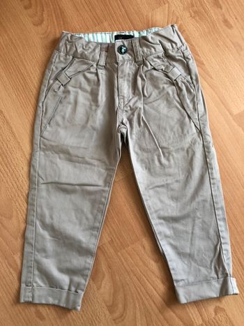Beau pantalon beige Creeks T. 2 ans fille TBE