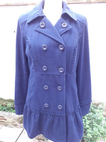 Manteau coupe féminine bleu marine