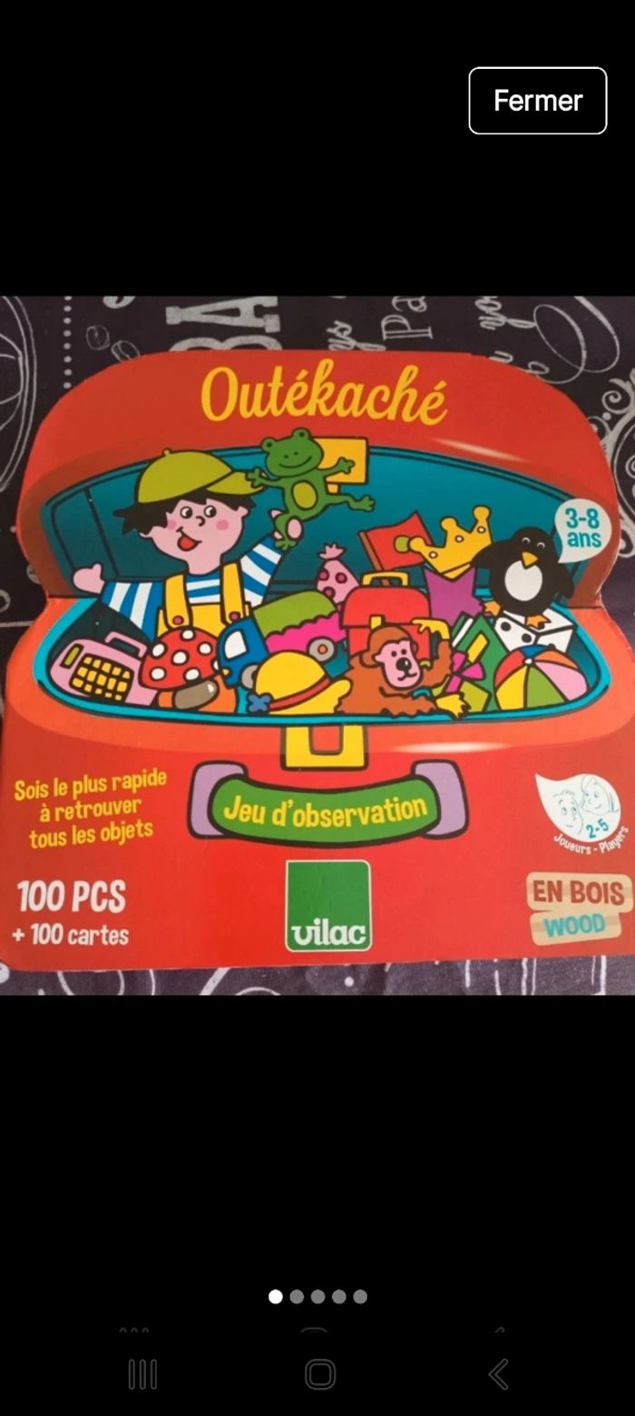 Jeu d observation et rapidité en bois état neuf..jamais servi !!
Marque VILAC