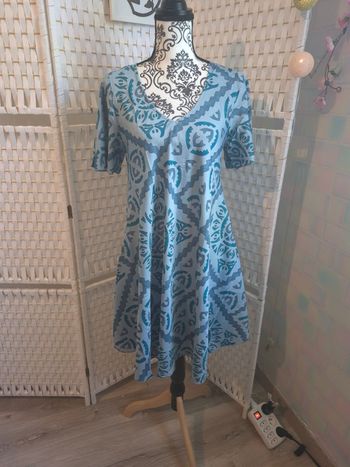 👗 jolie robe boho chic Lamano  imprimé ethnique bleu femme TL /XL (40 /42 )