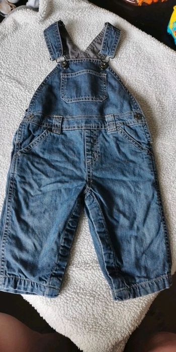 Salopette longue en jean