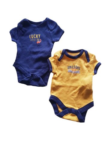 Primark - Lot de 2 bodies (body) à manches courtes - Neuf ! (0 mois)