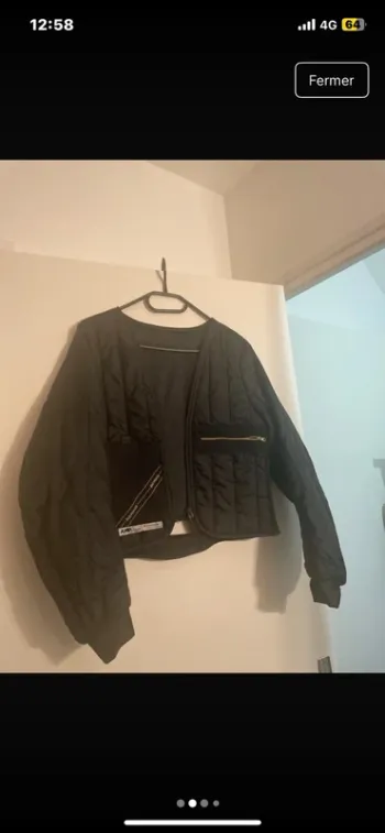 Veste réversible noire
