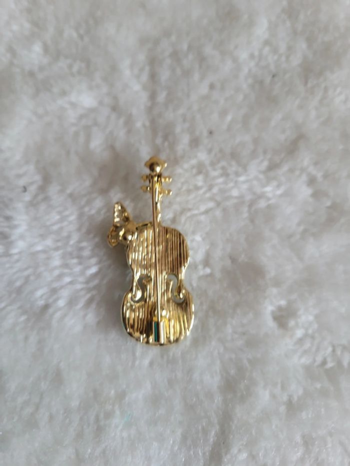 Broche violon et papillon - photo numéro 3