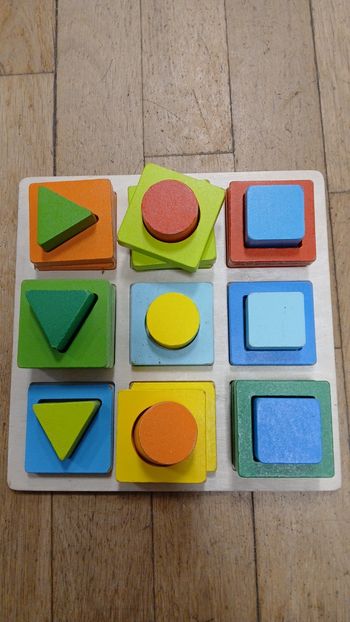 Jeu forme et couleurs bois