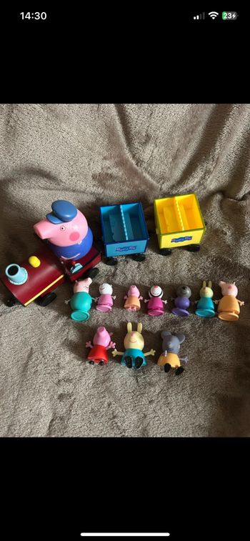 Train et figurines peppa pig