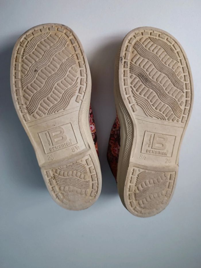 Baskets toiles fleuries Bensimon 26 - photo numéro 5
