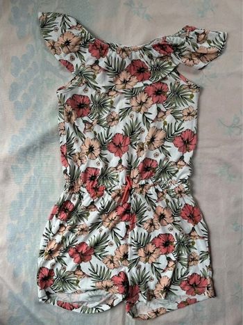 Combinaison short fleurs