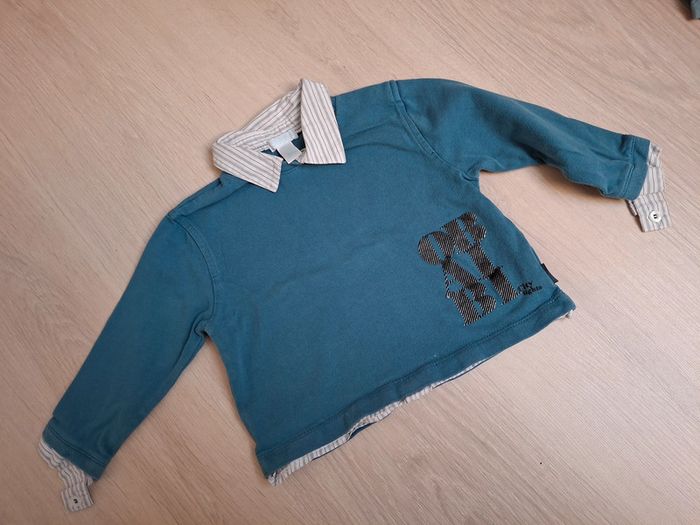 Pull avec chemise
