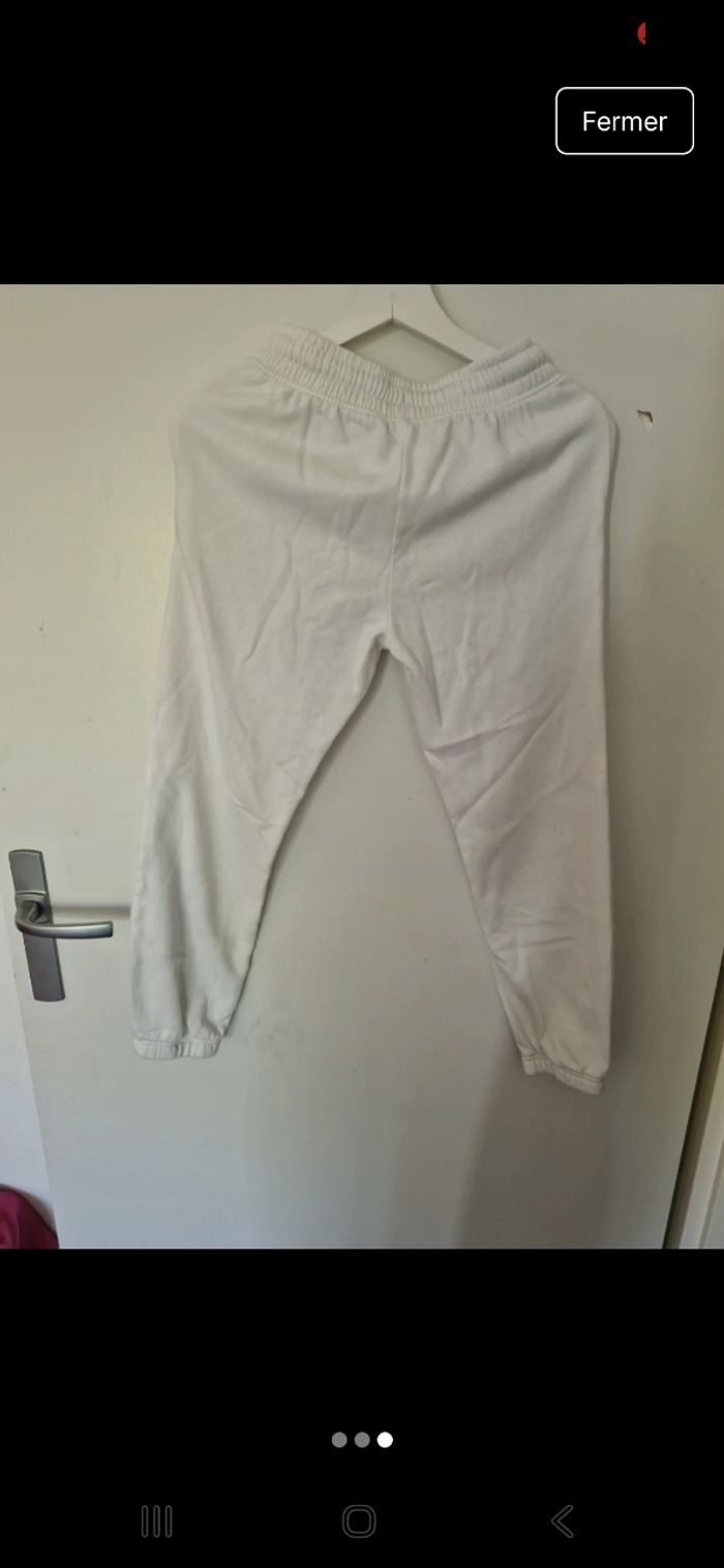 Ensemble de sport Haut +jogging blanc