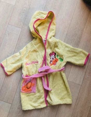 Peignoir vert et rose fille Disney