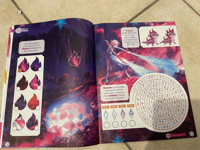Carnet bloc à gratter et magasine reine des neiges - photo numéro 7