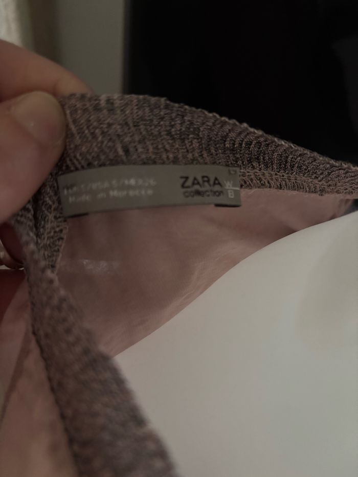 Débardeur satiné vieux rose Zara taille S - photo numéro 4
