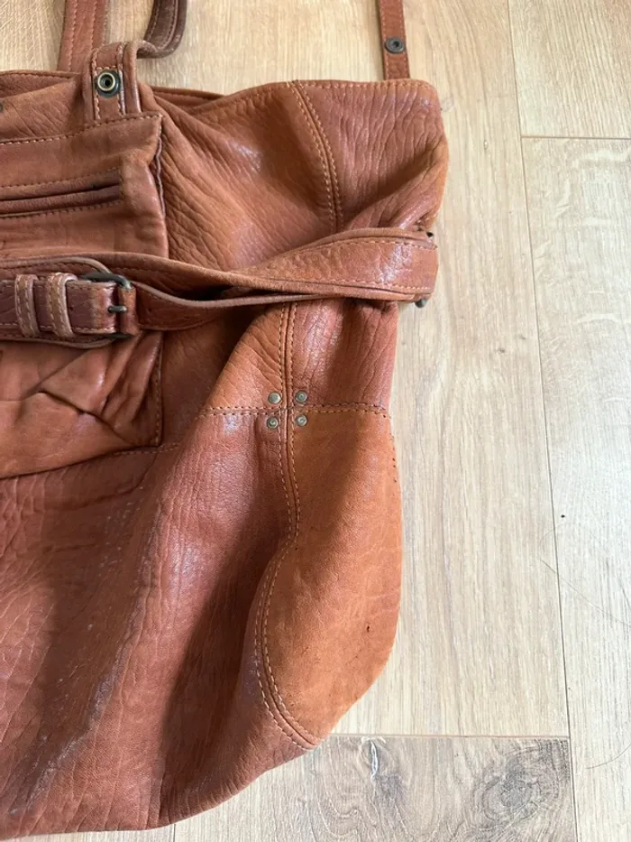 Sac à main Billy Jérôme Dreyfuss marron modèle taille L - photo numéro 4
