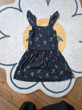 Robe bleue perroquet Kiabi neuve 6 ans volants