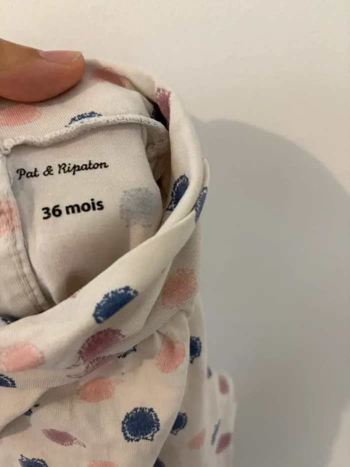 🧶 Pull à col roulé Pat & Ripaton - Taille 36 mois 🦔 - photo numéro 3