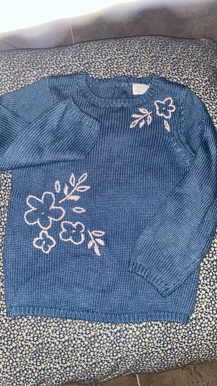 Grand 36 mois - natalys pull laine/coton souple