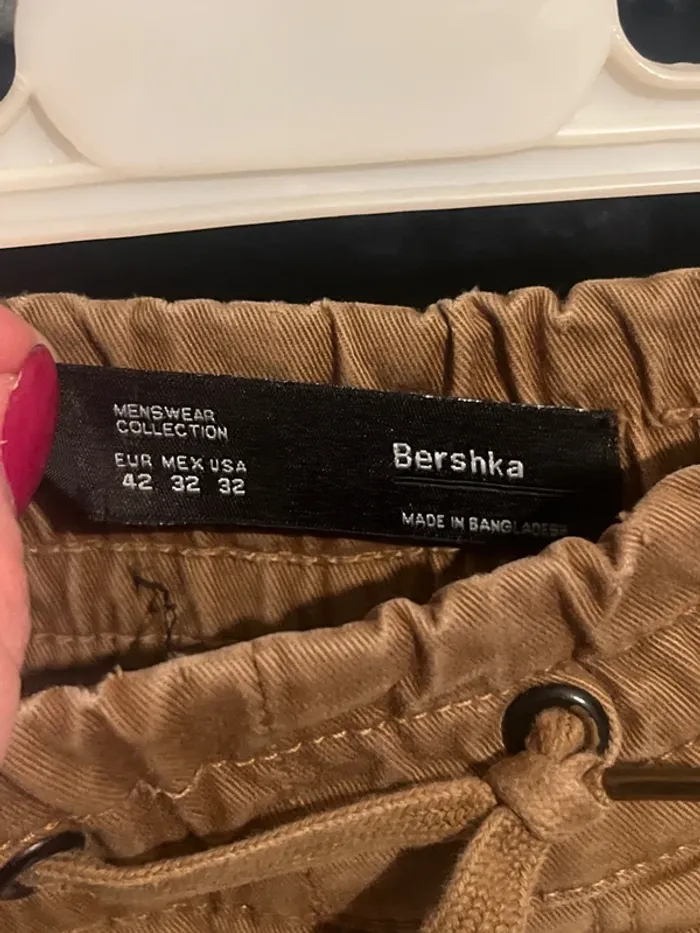Pantalon cargo jogger fît marron clair - photo numéro 4