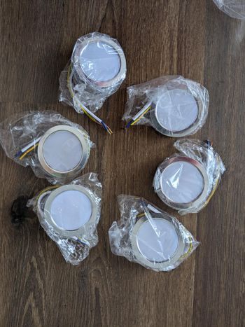 Lot de 6 spots chrome neufs 35W Waterproof IP 45 Kyotech