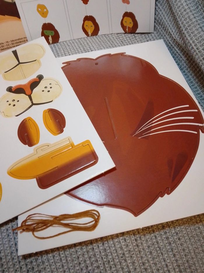 Kit décoration murale 3D "Lion" - photo numéro 5