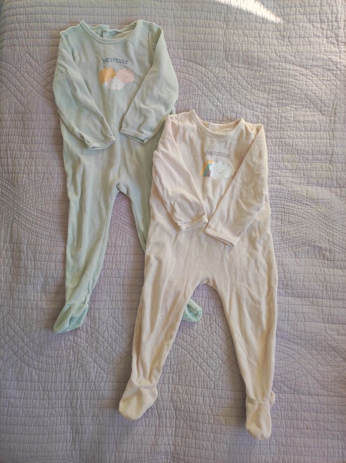 Lot de deux pyjamas hiver