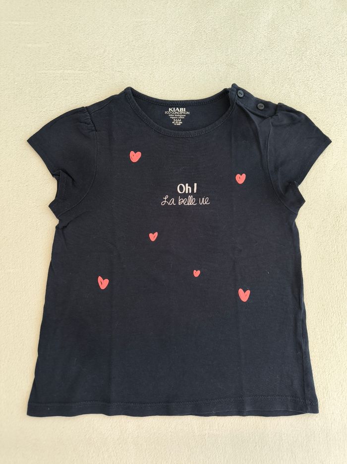 T-shirt fille Kiabi 36 mois - photo numéro 2
