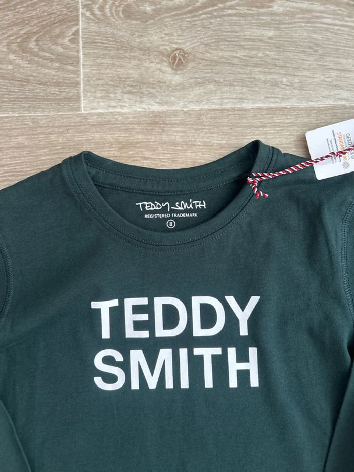 T-shirt à manches longues vert foncé Teddy Smith 8ans - photo numéro 2