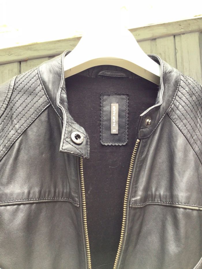 Veste en cuir -  Nafnaf - photo numéro 2