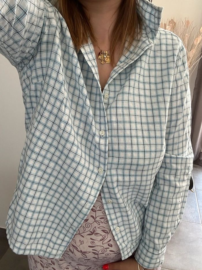 Chemise à carreaux 3 suisses T42-44 - photo numéro 2