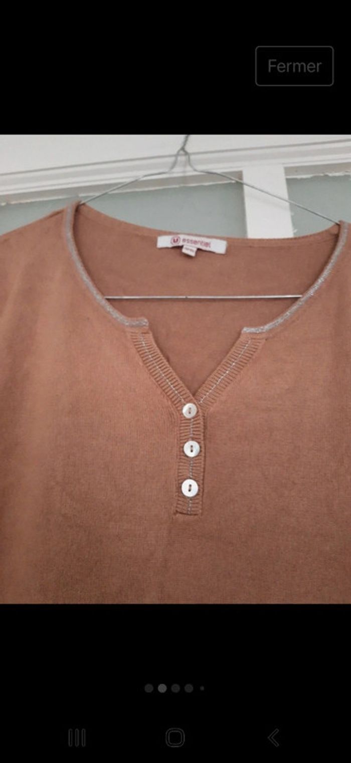 Pull marron clair - photo numéro 4