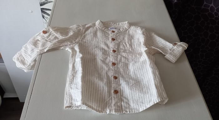 Chemise beige Gémo 12 mois - photo numéro 3