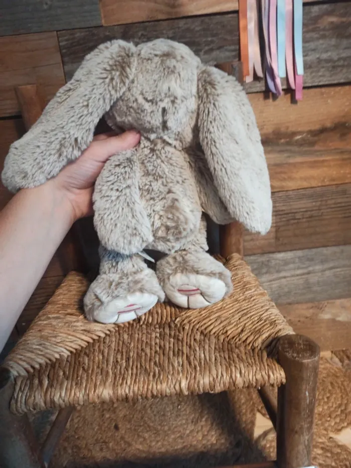 Peluche lapin rouge kaloo tbe - photo numéro 6