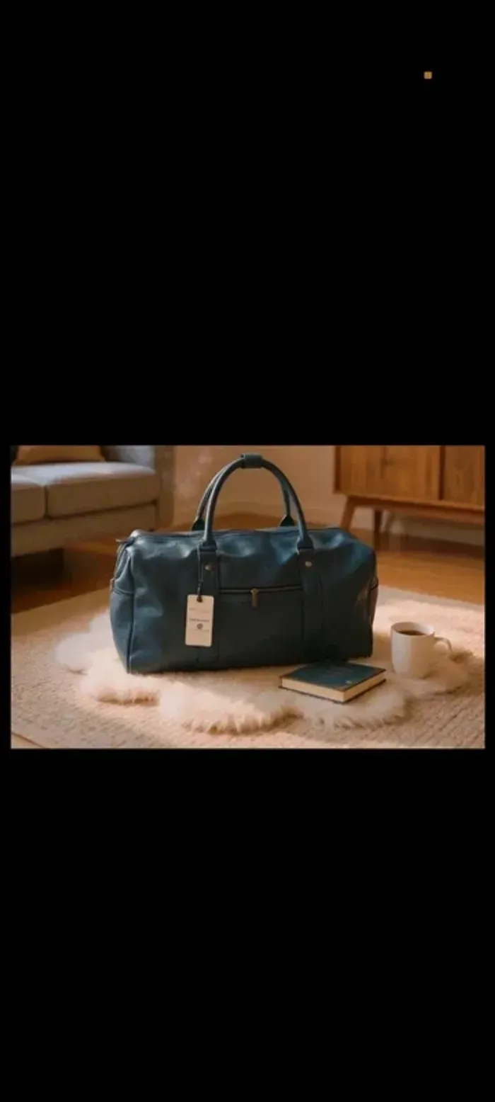 Sac bleu marine spacieux neuf