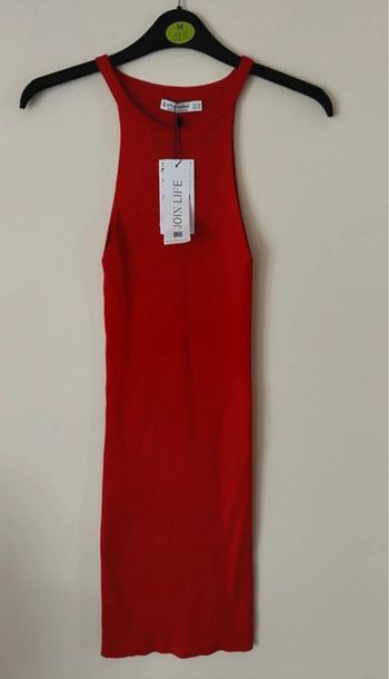 Robe d’été, rouge, Stradivarius