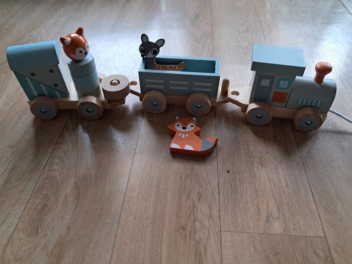 Train des animaux en bois - photo numéro 4