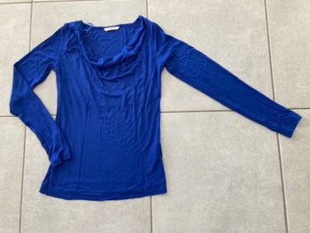Haut ML bleu T1 col benitier