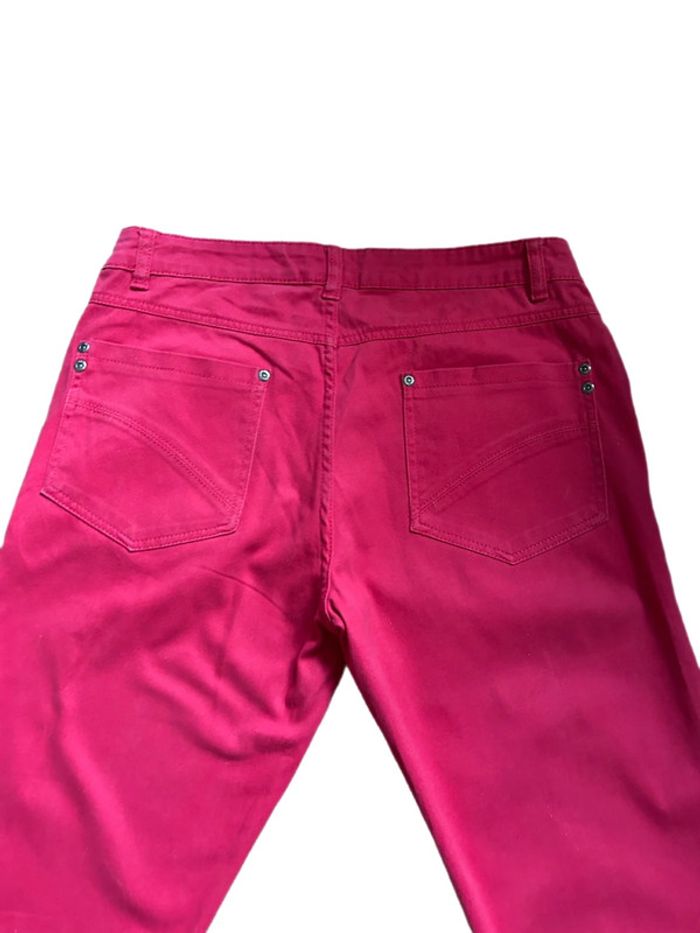 🩷🌷Jean fuchsia court 7/8 vintage Y2K cropped jeans🌷🩷 - photo numéro 8