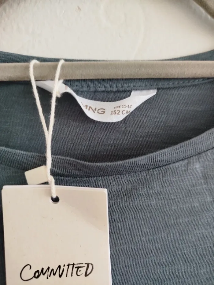 Blouse grise mango 12 ans - photo numéro 2