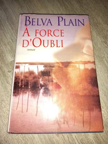 livre à force d'oubli de belva plain