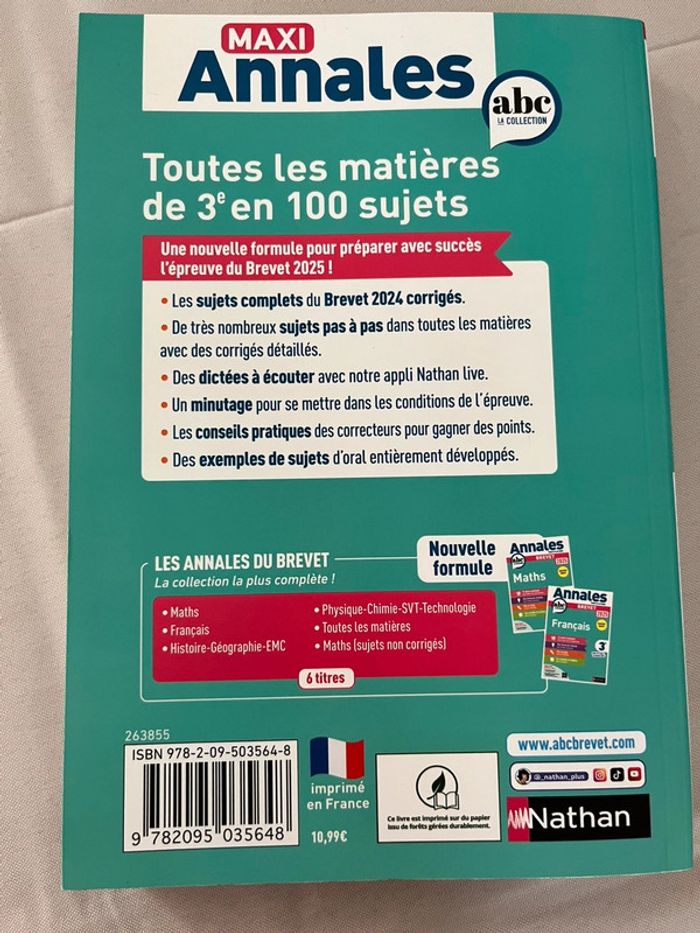 Lot de 3 livres révisions - brevet 3eme - neufs - photo numéro 7