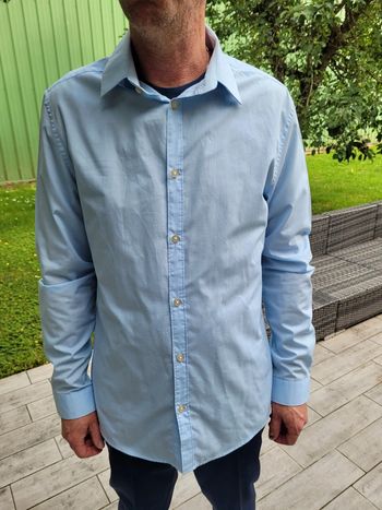 Chemise bleue claire H&M taille M