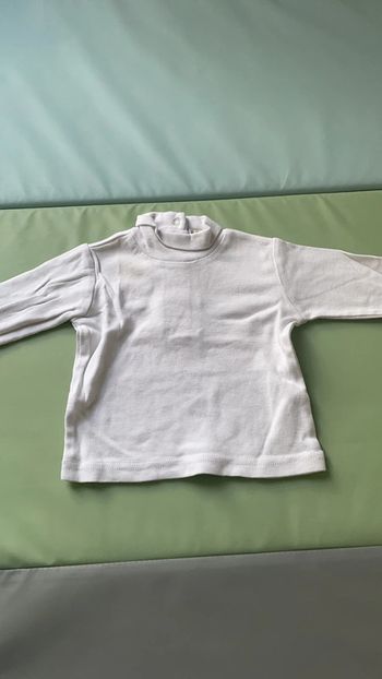 Sous-pull blanc 3 mois 60 cm