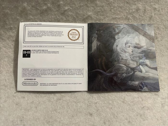 Notice Nintendo DS - Final Fantasy IV FRA - photo numéro 2