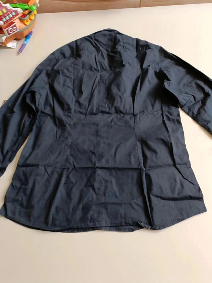 Chemise manches longues brice taille L easy slim stretch noir - photo numéro 5